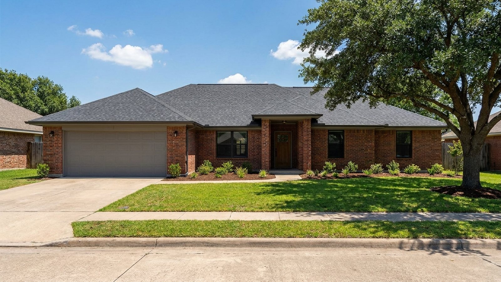 Completed roof replacement project photo